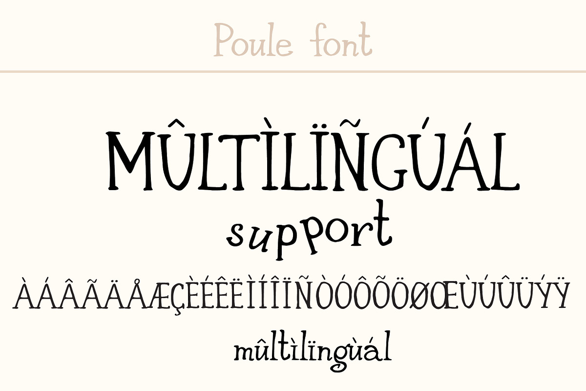 Poule Serif Rustic Font, a Serif Font by LABFcreations (Photo 5 of 16)