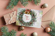 Watercolor Christmas Bells Clipart., a Decorative Illustration by VetaDesign (Thumbnail 8 of 9)