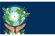 Earth day background vector, a Seasonal Illustration by foxndeer (Thumbnail 2 of 4)