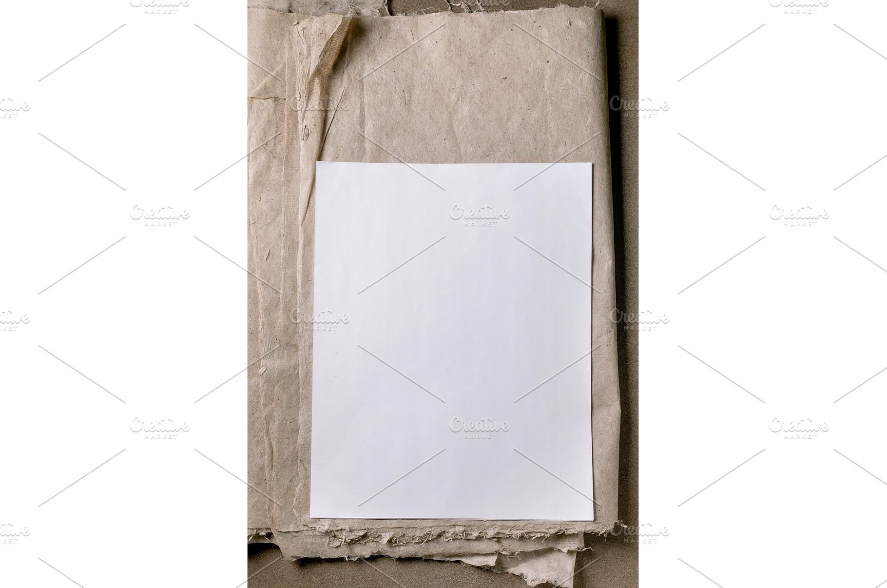 Blank Paper On Rustic Craft, a Business Photo by Natasha Breen