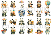 25 Cute Panda Clipart, an Animal Illustration by Pati Charm Studio (Thumbnail 2 of 8)