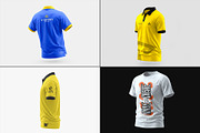 Polo & Crew Neck T-Shirt Mockup Set, a Shirt Mockup by graphypix (Thumbnail 1 of 14)