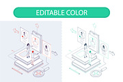 Business Isometric Illustrations, an iPhone Mockup by Boyko Pictures (Thumbnail 4 of 14)