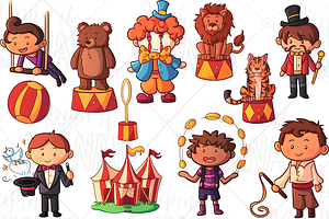 Circus Boys Clip Art