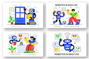 10 Robotics Daily Life Illustration, a Technology Illustration by denayunebgt (Thumbnail 3 of 4)