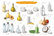 Cosmetics Recipes Creator Set, an Illustration by LeiaSW (Thumbnail 5 of 6)