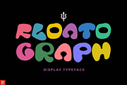 Floatograph Display Graffiti Bubble, a Blackletter Font by Nouric Design (Thumbnail 1 of 9)