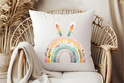 Watercolor Boho Rainbow PNG, an Illustration by DreamCafeArt (Thumbnail 6 of 7)