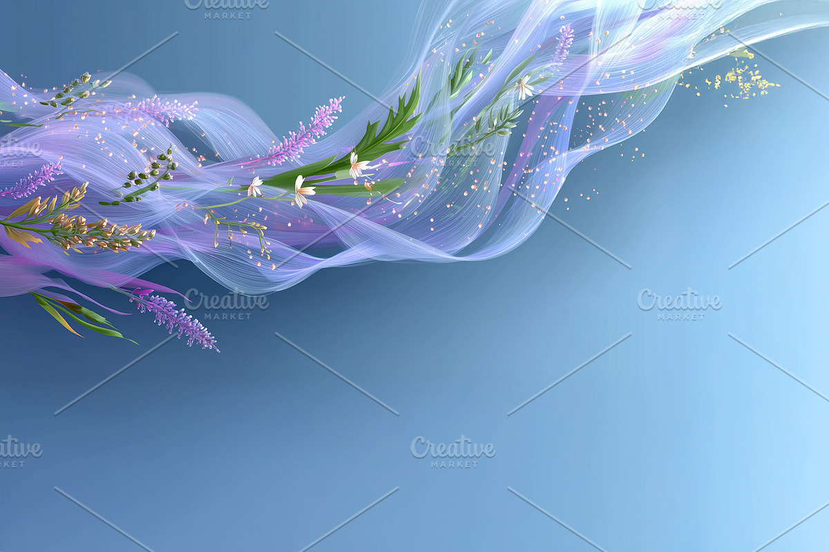 Abstract floral background AI, a Wallpaper Graphic by Valenty (Photo 2 of 3)