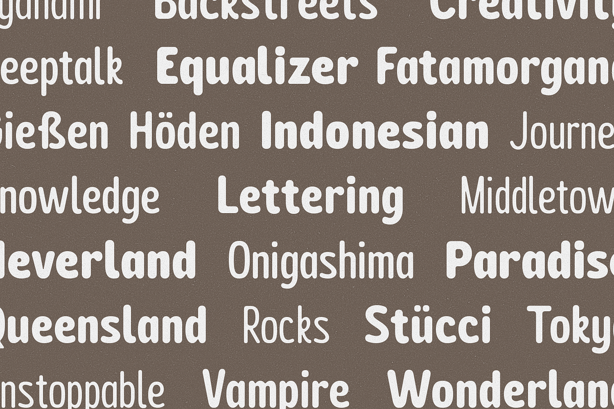 Biorne - Display Rounded Typeface, a Font by Haps Space (Photo 7 of 16)