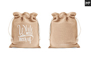 Drawstring / Burlap Jute Bag Mock-up, a Packaging Mockup by Mocca Mockups Store (Thumbnail 8 of 11)