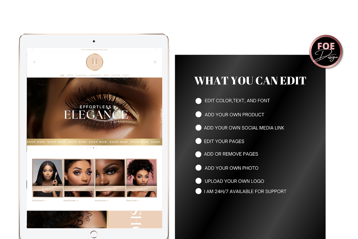 NUDE Beauty Shopify 2.0 Theme, a Shopify Template by Foedesigner (Photo 10 of 10)