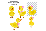 Yellow Duck PNG Clipart Hand Painted, an Animal Illustration by Nattapohncha (Thumbnail 2 of 3)