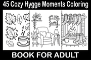 Cozy Hygge Moments Coloring Book, a Decorative Illustration by Design Station (Thumbnail 1 of 3)