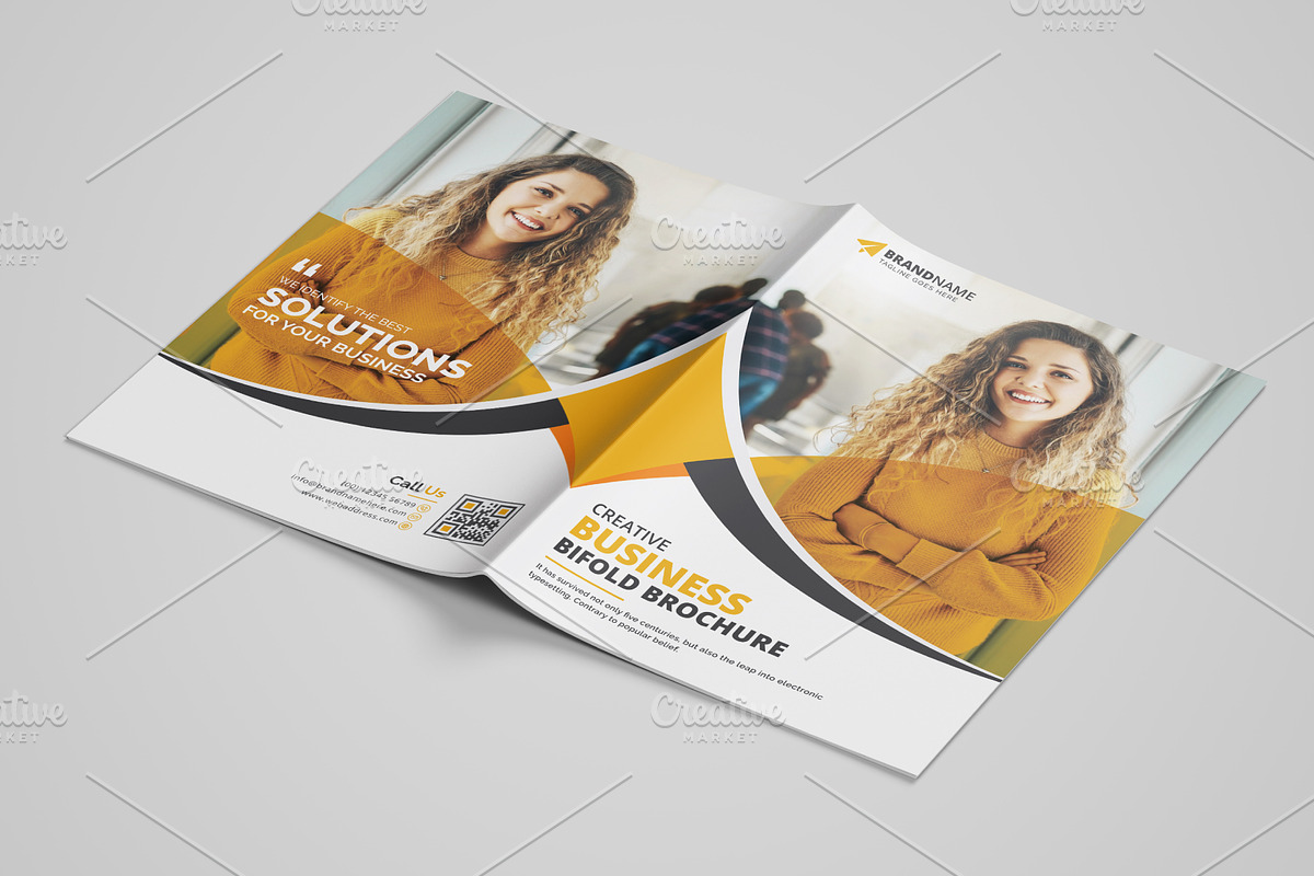 Corporate Bifold Brochure, a Brochure Template by GraphicsBurg (Photo 2 of 9)