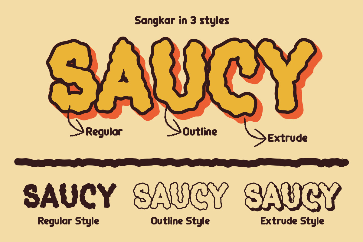Sangkar - handdrawn Font, a Sans Serif Font by Pixel Picasso Studio (Photo 10 of 12)