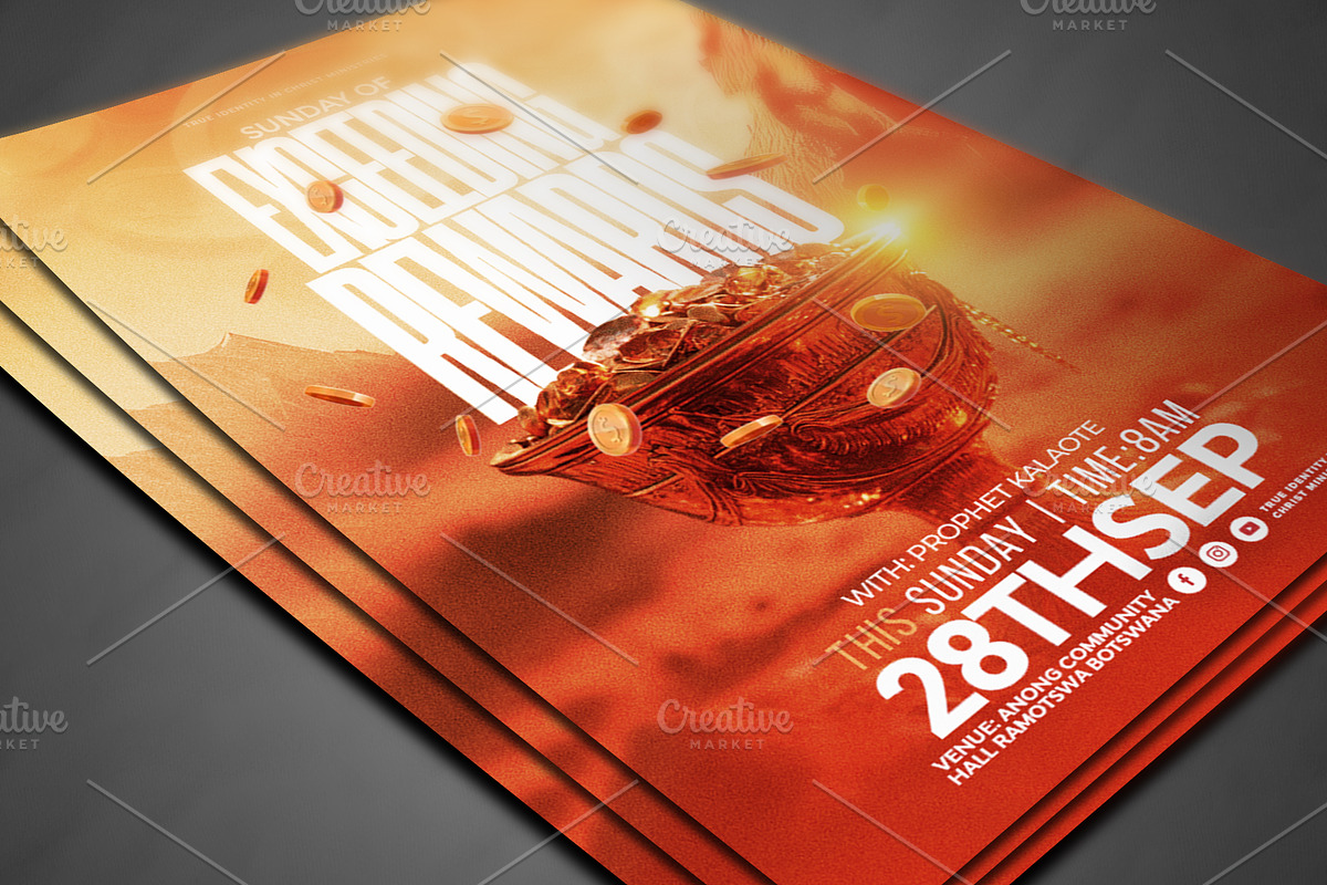 Church Poster Psd, a Social Media Template by church flyer templates (Photo 4 of 4)