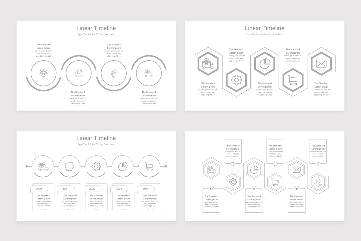 Linear Timeline PowerPoint Template, a Presentation Template by Karta ...