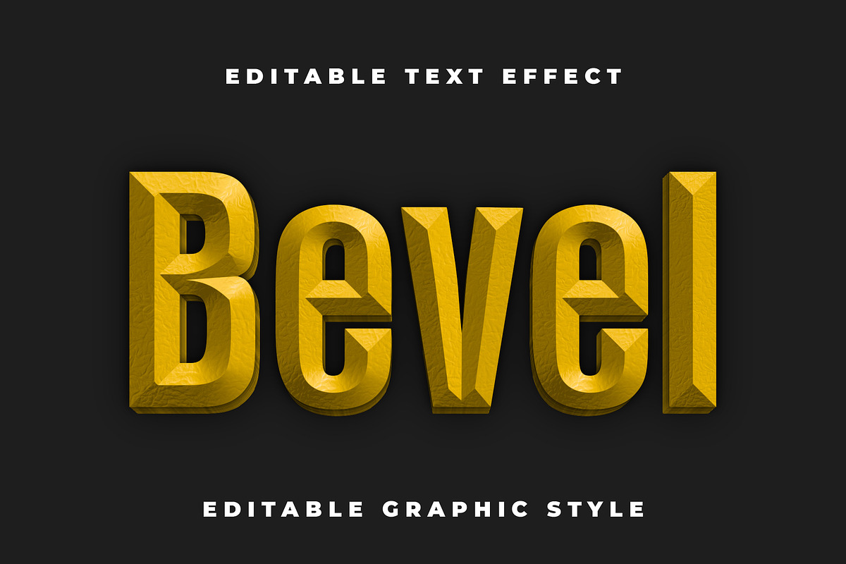 Gold 3D Engraved Text Effect preview 3