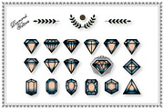 Diamond Tattoos Vector Pack, a Decorative Illustration by Vector Clash (Thumbnail 3 of 4)