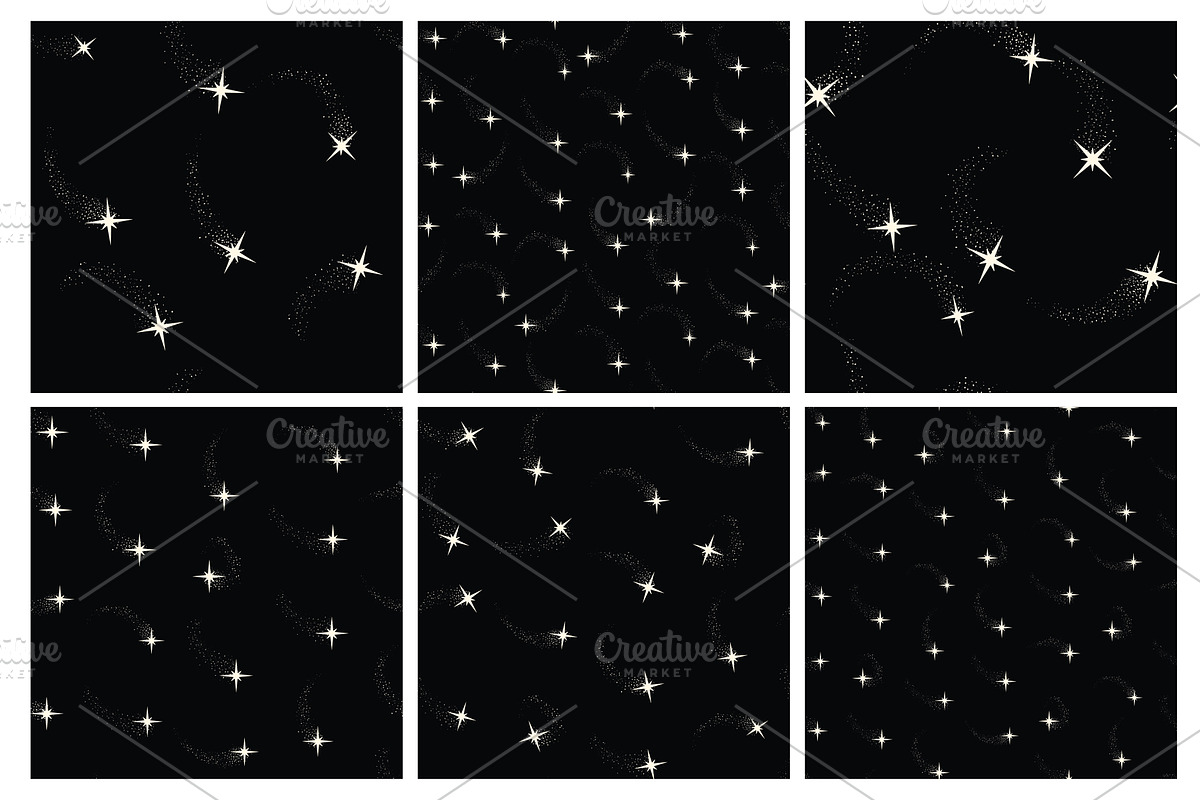 Seamless vector pattern set with, a Texture Illustration by Alena Stoyko design