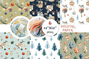 Christmas Decor Watercolor Set, a Decorative Illustration by Cat In Colour (Thumbnail 14 of 14)