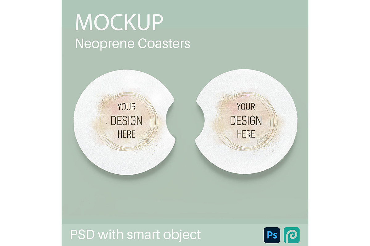 Car Coaster Mockup, a Cups & Container Mockup by MockupsBox (Photo 1 of 5)