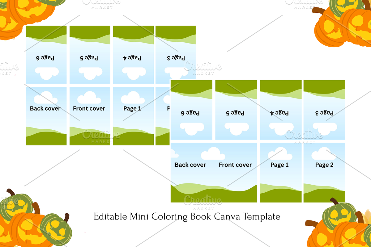 Mini Coloring Book Canva Template preview 2