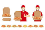 Delivery man kit, a Transportation Illustration by Volha Hlinskaya (Thumbnail 4 of 6)
