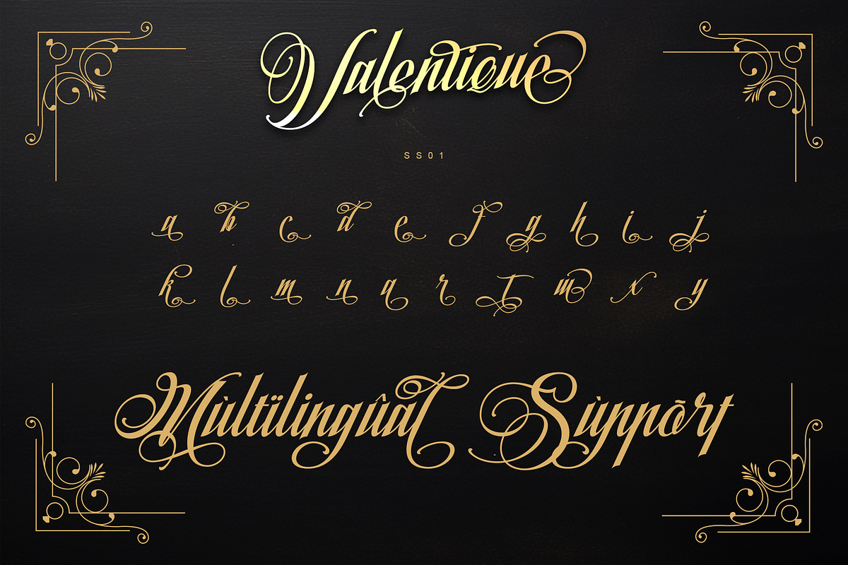 Valentique - Romantic calligraphy, a Script Font by Letterara (Photo 12 of 15)