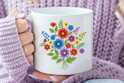 Colorful Wildflower Bouquet PNG, an Illustration by Daily.Designs (Thumbnail 3 of 5)
