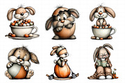 Quirky Easter Bunny Clipart Bundle, an Illustration by Daily.Designs (Thumbnail 5 of 8)