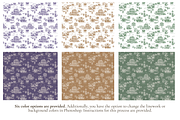 Mardi Gras Toile de Jouy Pattern, a Pattern Graphic by Hughes Studio (Thumbnail 2 of 6)