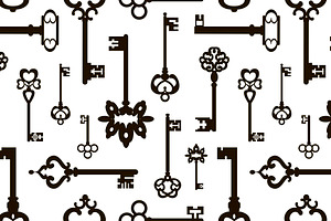 Vintage Keys Pattern