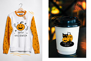 Spooky season / Halloween faces set, an Illustration by brialinas (Thumbnail 8 of 13)