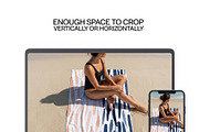 Beach Towel Mockup, a Household Mockup by 1001 mockups (Thumbnail 5 of 11)