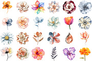 Abstract Flowers Clipart Bundle, an Illustration by Sublimation Artist (Thumbnail 2 of 6)