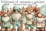 Whimsical summer gnome Clipart, an Illustration by Designworld (Thumbnail 1 of 7)