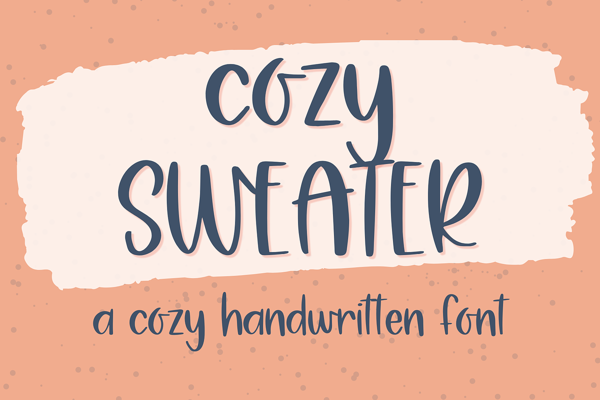 Cozy Sweater, Cute Handwritten Font, a Sans Serif Font by Designing Digitals (Photo 1 of 9)