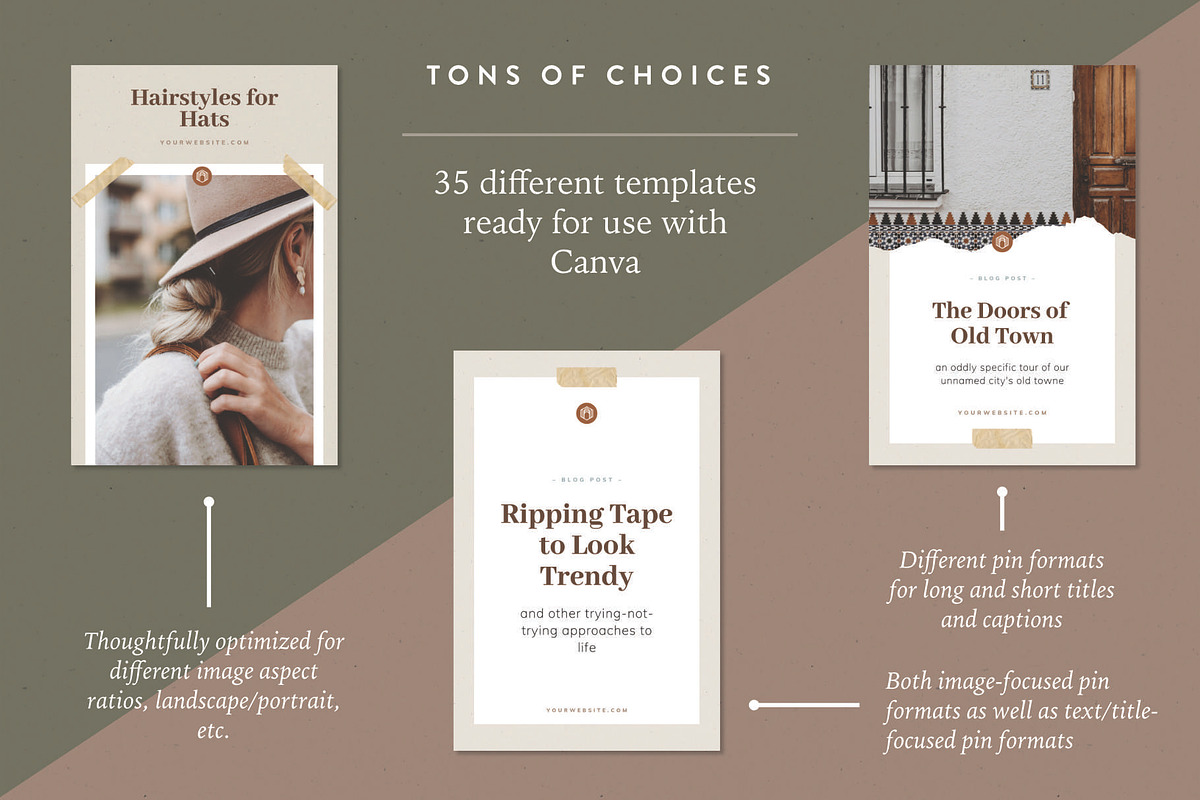 Pinterest Canva Templates | Sequoia, a Social Media Template by Doorpost Designs (Photo 2 of 8)