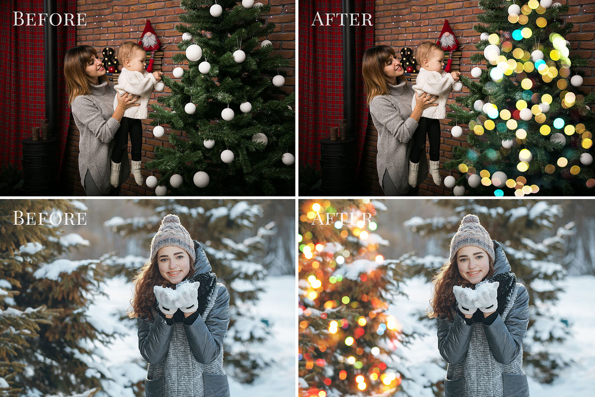 Christmas Trees photo overlays, a Layer Style Add-On by BrownLeopard (Photo 7 of 8)