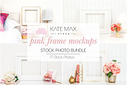 Pink Frame Mockups Stock Bundle, a Print Template by Styled Stock House (Thumbnail 1 of 4)