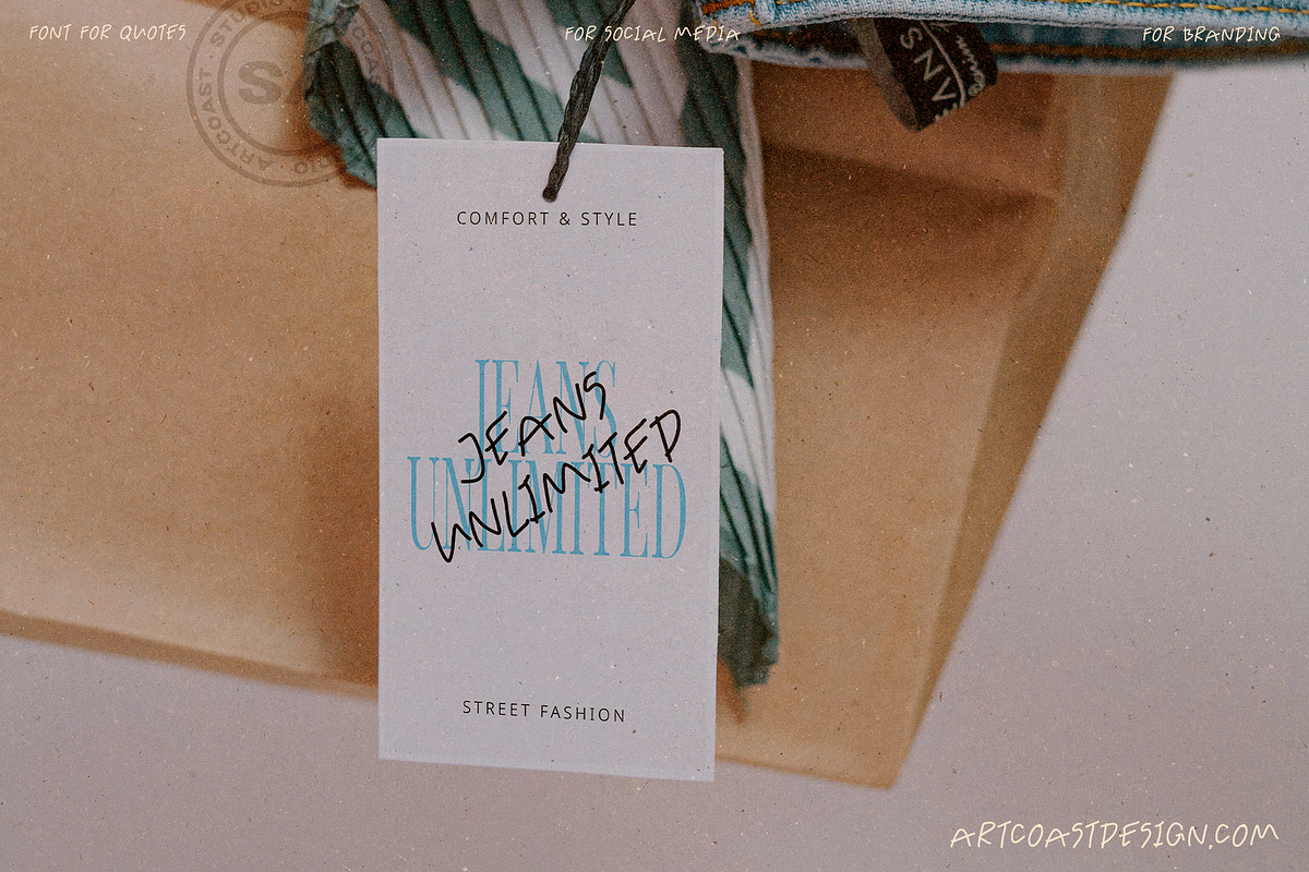 SA Jackson Handwritten Font, a Handwritten Font by Artcoast Fonts (Photo 6 of 8)