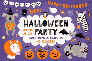 Halloween Bundle Cute Illustrations