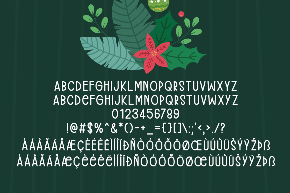 Precious Christmas Typeface, a Handwritten Font by Seemly Fonts (Photo 6 of 6)