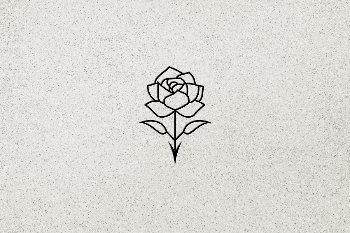 Minimalist Modern Rose Logo, a Branding & Logo Template by Luxury Logos (Photo 4 of 4)