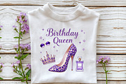 Glitter Birthday Queen Png Birthday, an Illustration by Libby Wishes (Thumbnail 3 of 5)