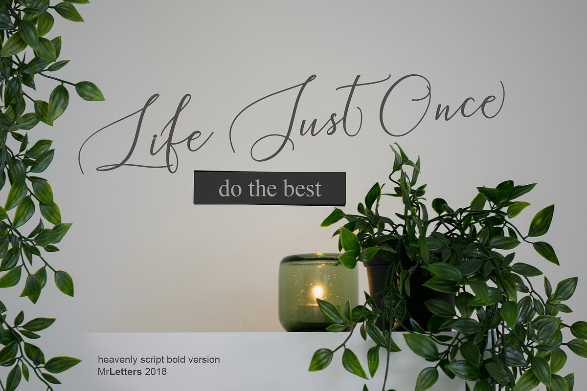 Heavenly - fancy fonts preview 8