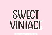 Sweet Vintage - Modern Font, a Sans Serif Font by MaxArt Foundry (Thumbnail 1 of 4)