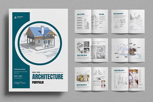 Architecture Portfolio Brochure, a Brochure Template by ContestDesign